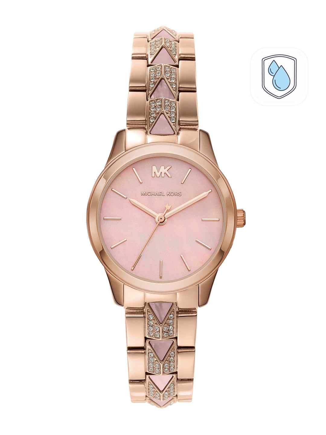 Michael Kors MK6856 Women's Rose Gold Analogue Multicolour Stainless Steel Watch