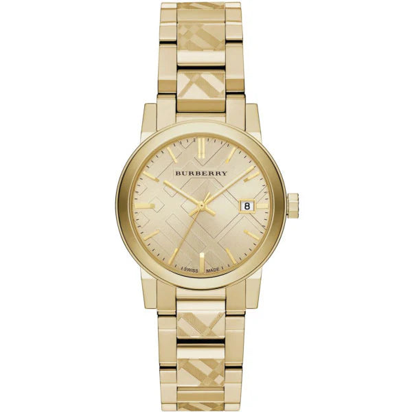 Burberry Gold Dial Quartz Watch for Ladies BU9145 – Women’s Watch - Luxverse
