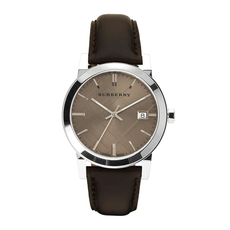 Burberry The City Check Silver Brown Quartz BU9011 – Men’s Watch - Luxverse