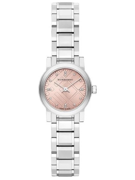 Burberry The City Check Diamonds Pink BU9223 – Women’s Watch - Luxverse
