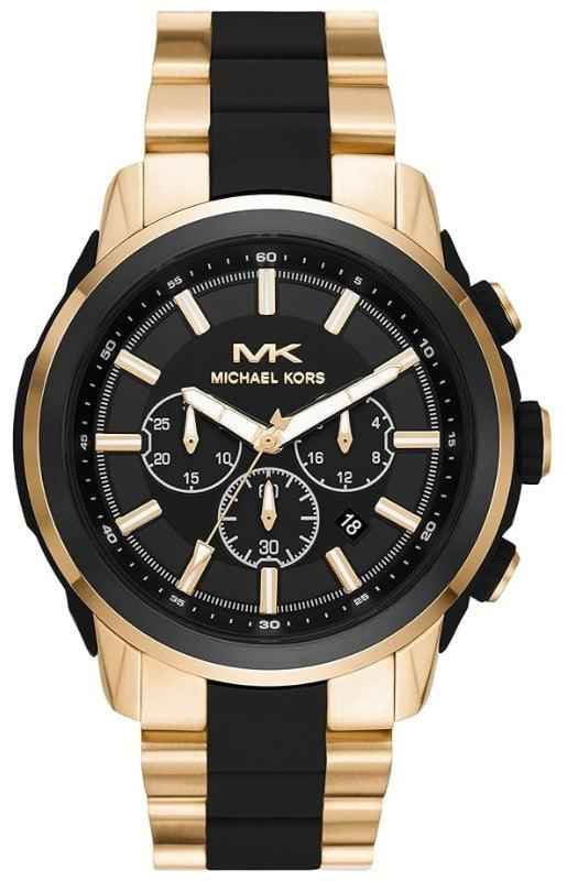Michael Kors Lennox MK8990 Men's Gold Pavé Crystal Chronograph Watch
