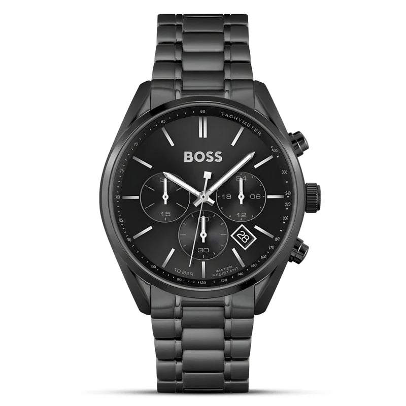 Hugo Boss Champion Chronograph Black Dial HB1513960 – Men’s Watch - Luxverse