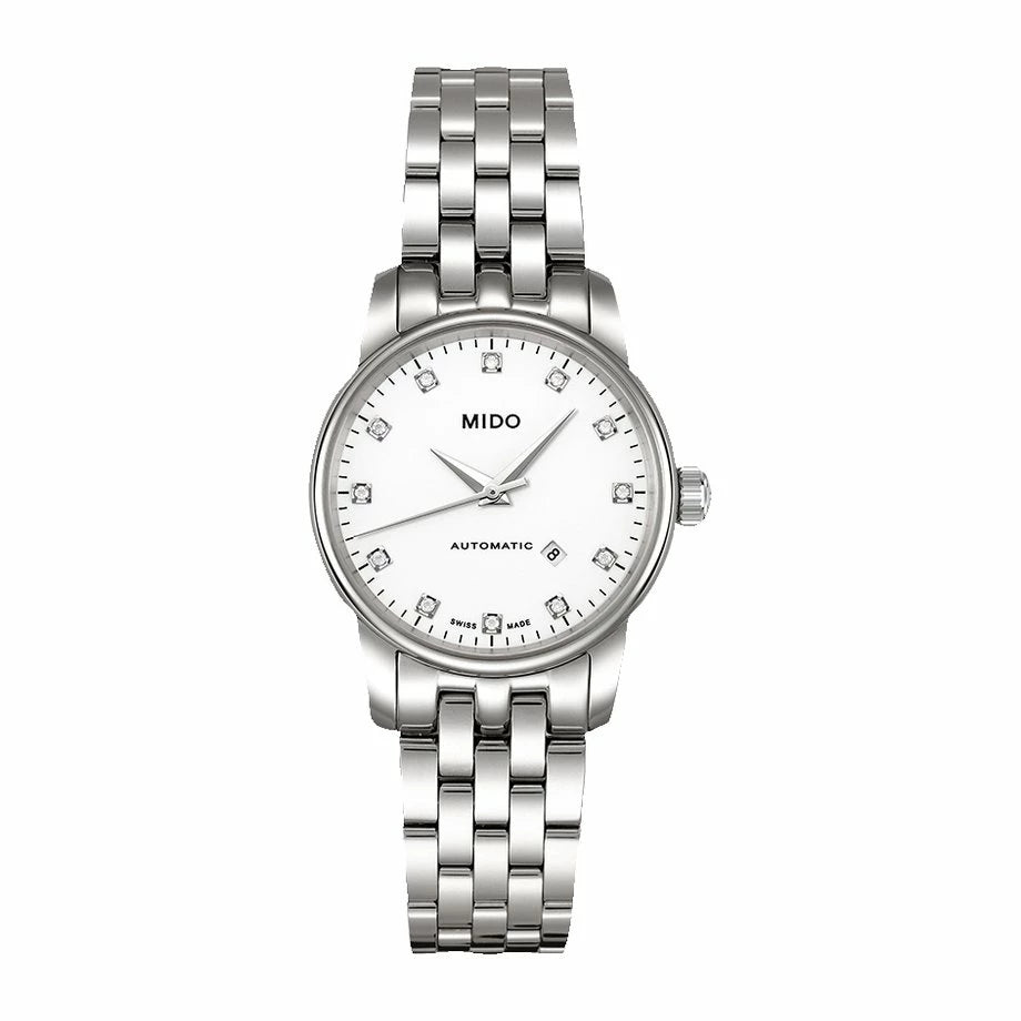 Tissot Mido Baroncelli White Dial Automatic Lady M7600.4.66.1 –Women’s Watch - Luxverse