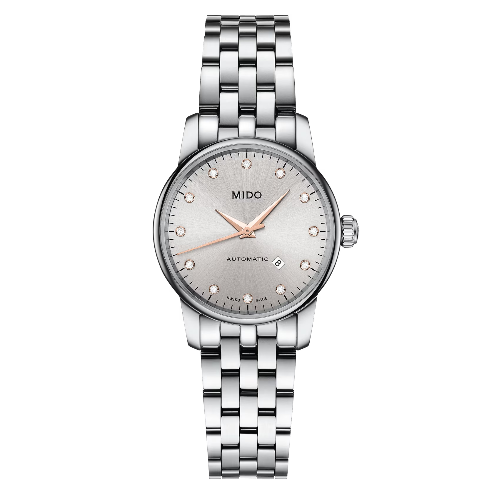 Tissot Mido Baroncelli Gray Dial Automatic Lady M7600.4.67.1 –Women’s Watch - Luxverse