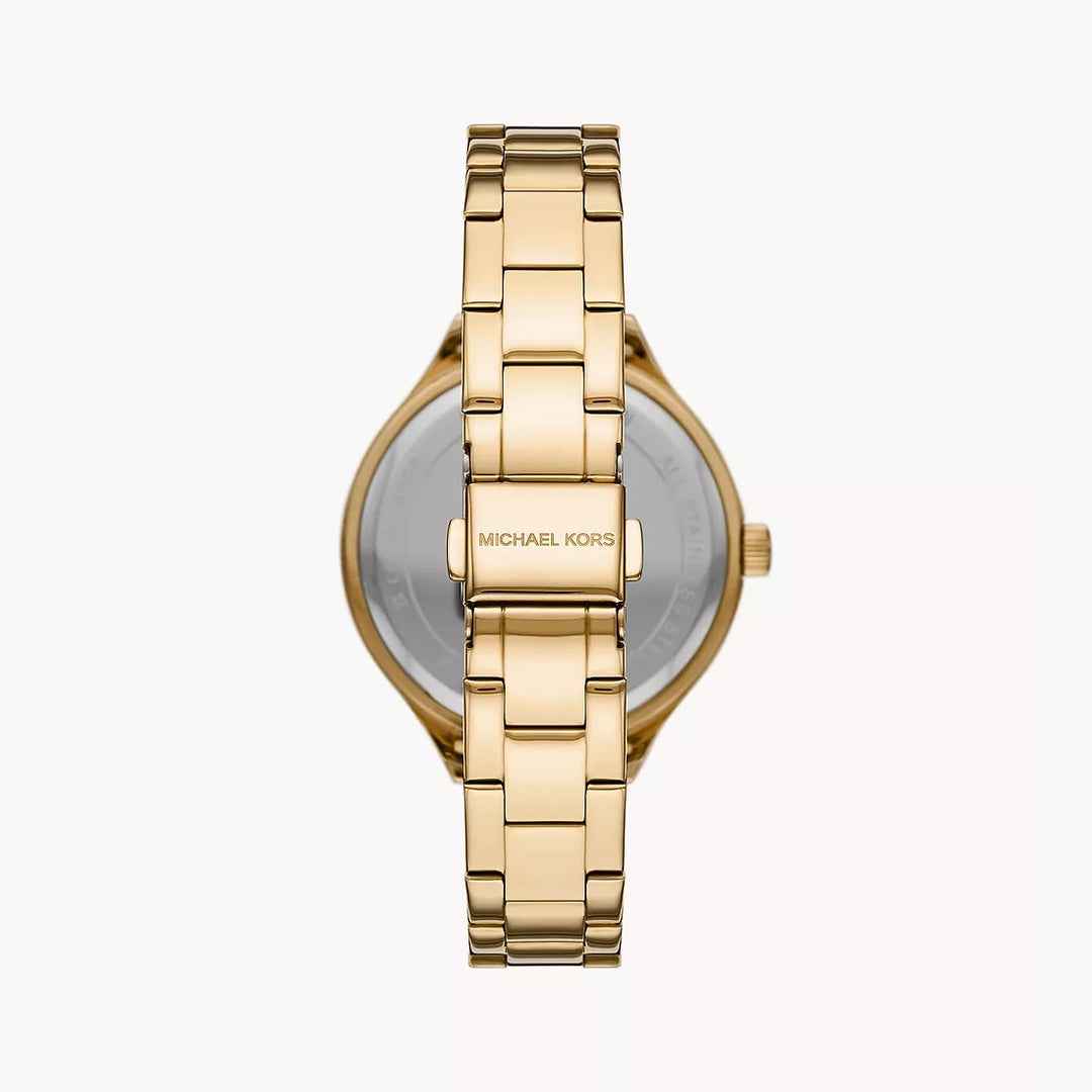 Michael Kors Slim Runway Gift Set MK1046 Women's Gold Dial Gold Stainless Steel Watch