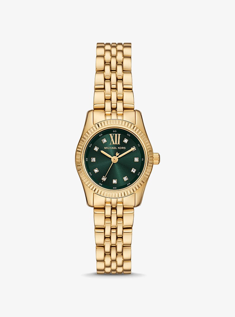 Michael Kors MK4842 luxury green dial analog wristwatch