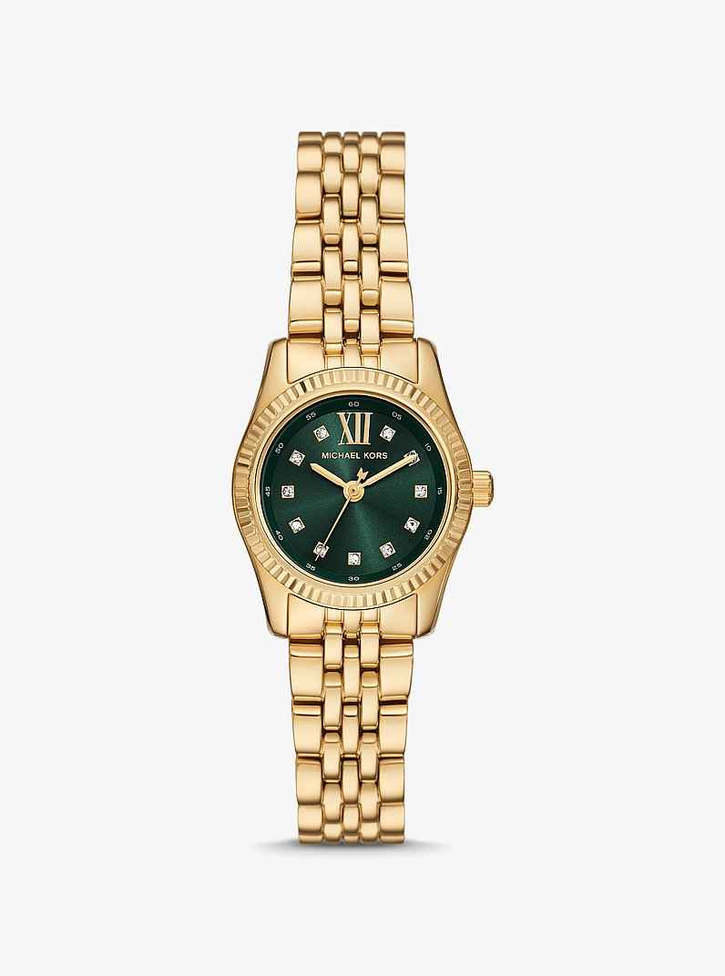 Michael Kors Lexington MK4842 Women's Gold Green Dial Watch
