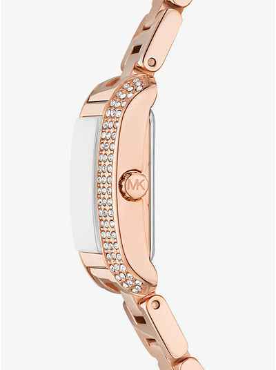 Michael Kors Emery MK4868 Women's Rose Gold Rectangle Watch