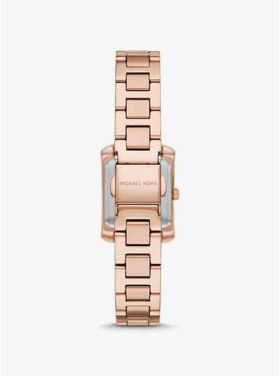 Michael Kors Emery MK4868 Women's Rose Gold Rectangle Watch