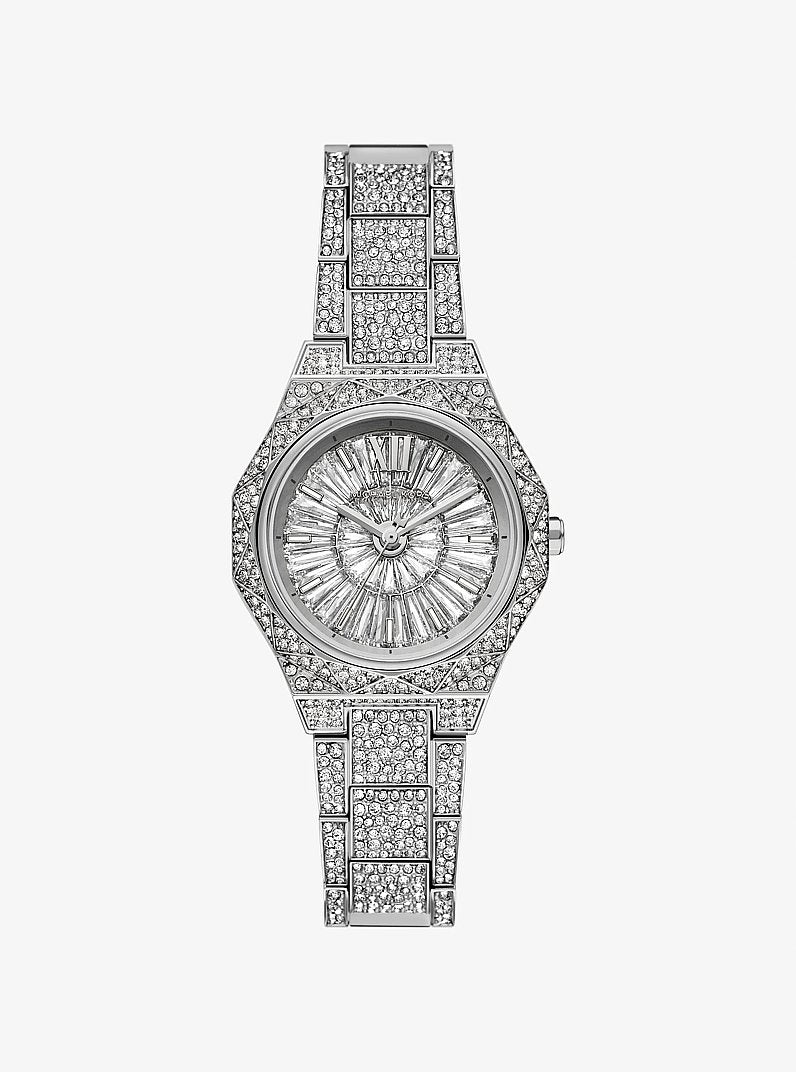 Michael Kors Raquel MK4891 women's silver pavé watch