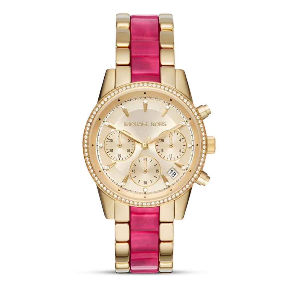 Michael Kors Ritz MK6517 Women's Gold Chronograph Watch