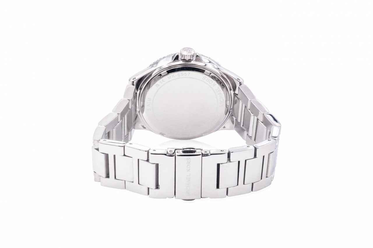 Michael Kors Camille MK6957 Women's Silver Dial Crystal Pave Stainless Steel Watch
