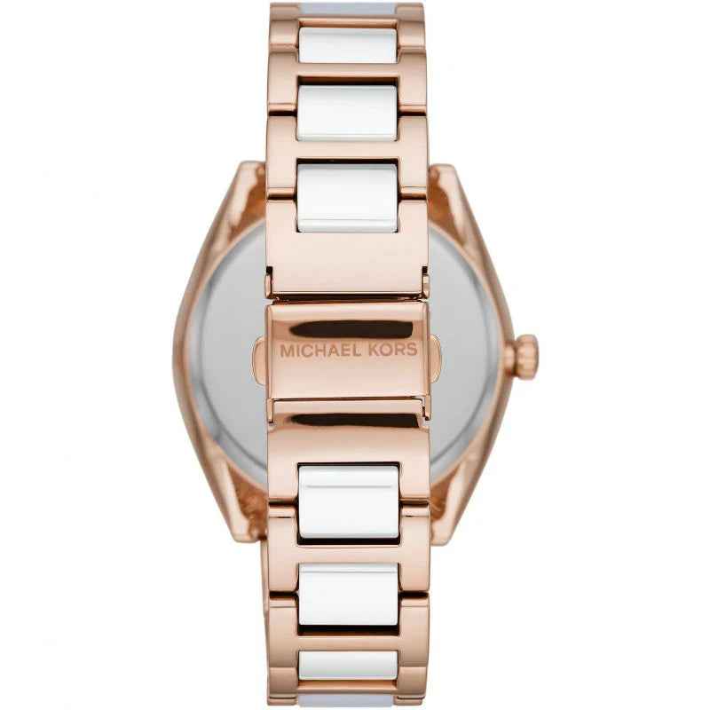 Michael Kors Janelle MK7134 Women's Rose Gold Dial Two-Tone Stainless Steel Watch