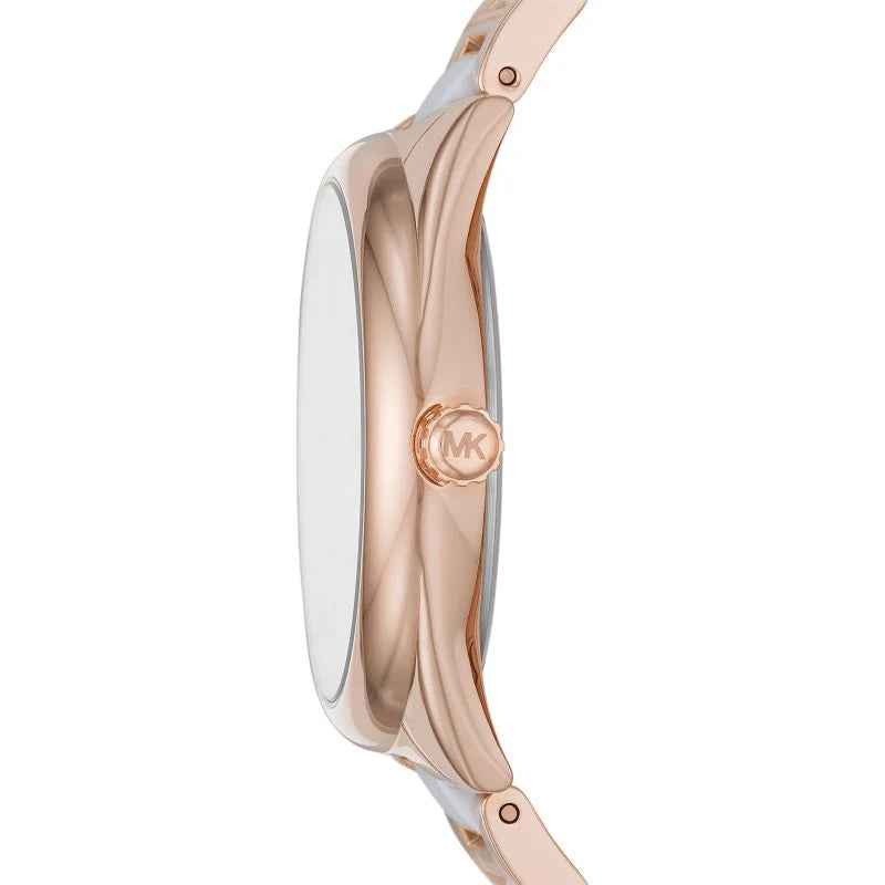 Michael Kors Janelle MK7134 Women's Rose Gold Dial Two-Tone Stainless Steel Watch
