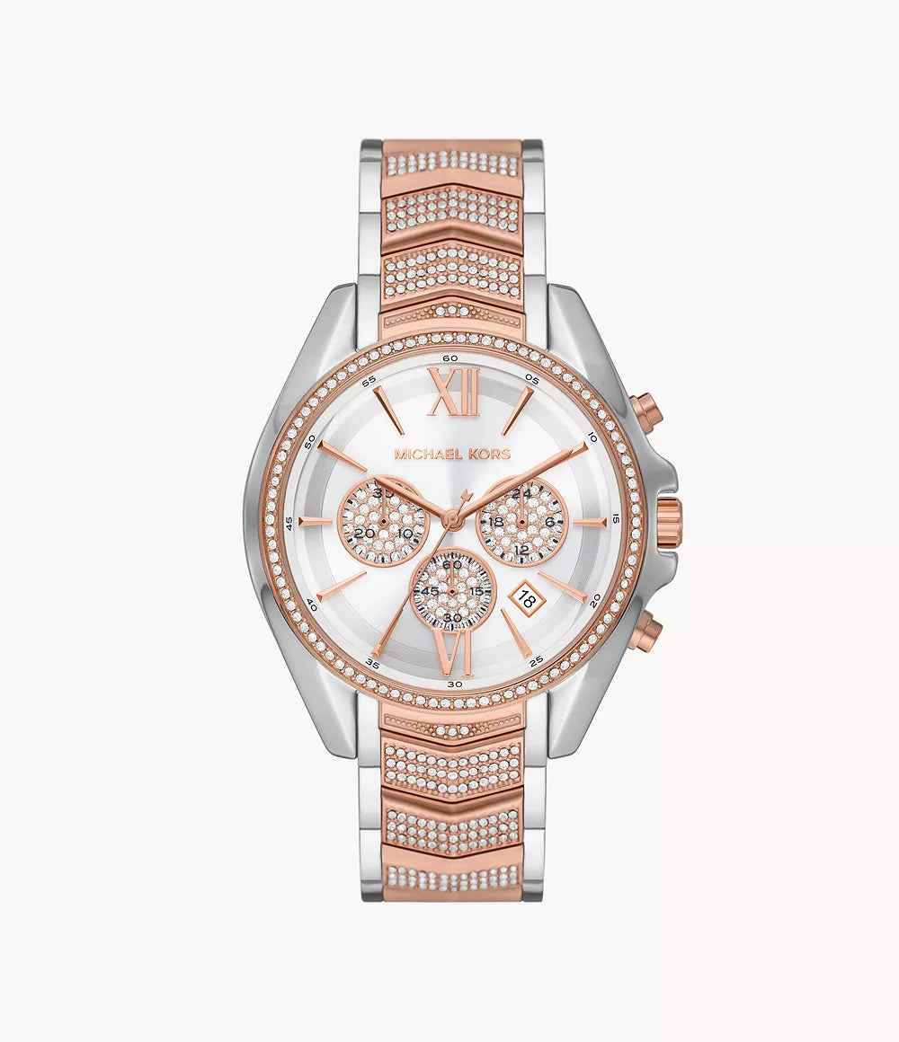 Michael Kors Whitney MK7225 Women's Two-Tone Crystal Chronograph Watch