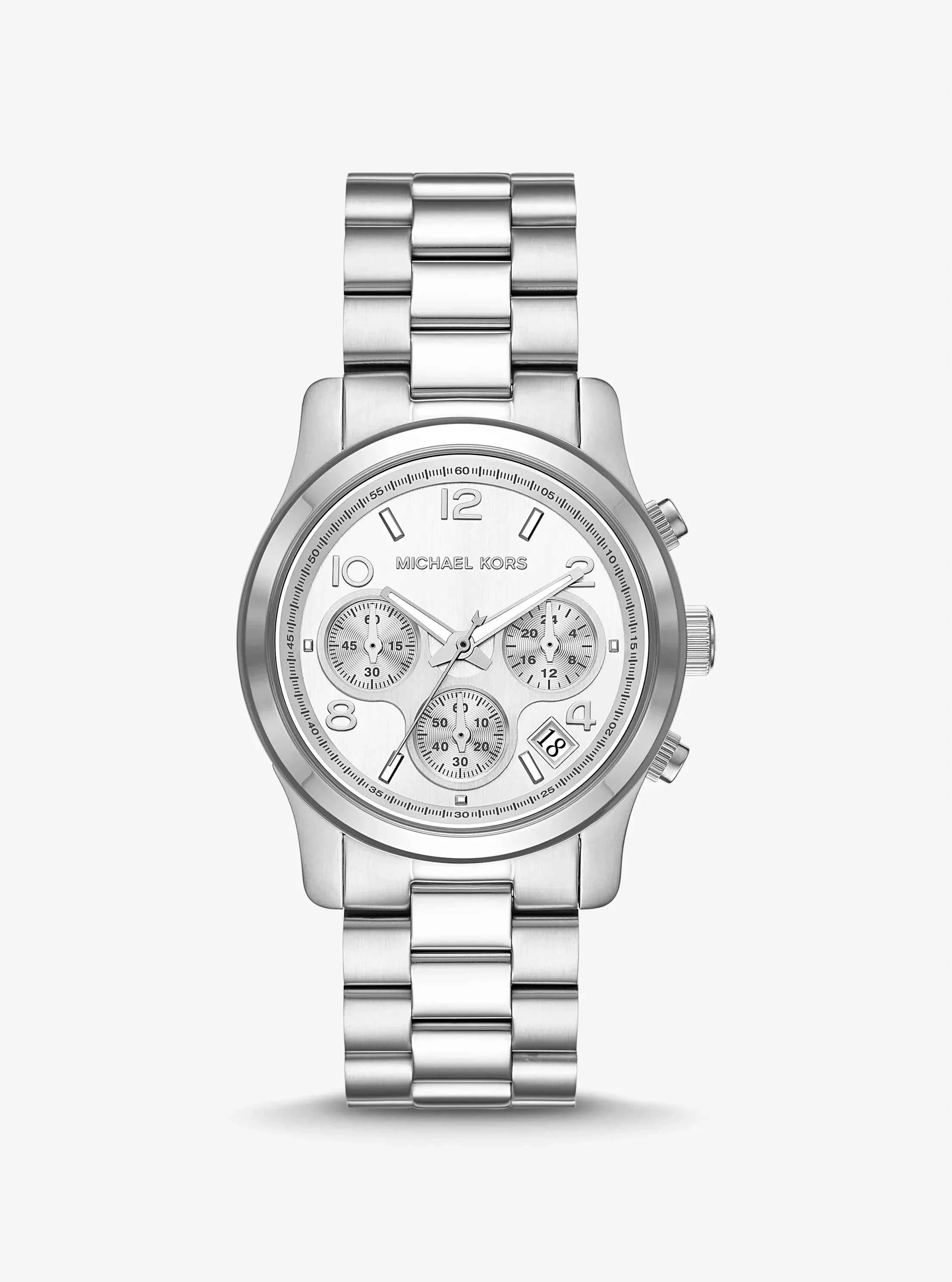 Michael Kors Runway Chronograph MK7325 Women's Silver Stainless Steel Watch