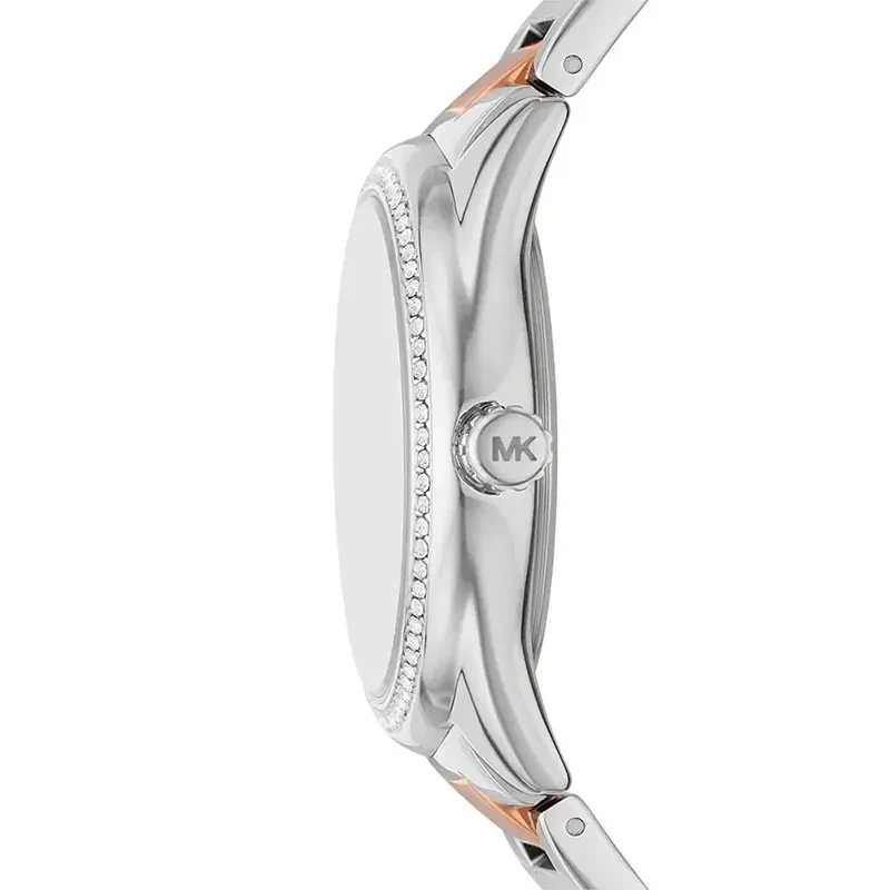 Michael Kors Janelle MK7383 Two-Tone Silver Dial Stainless Steel Watch