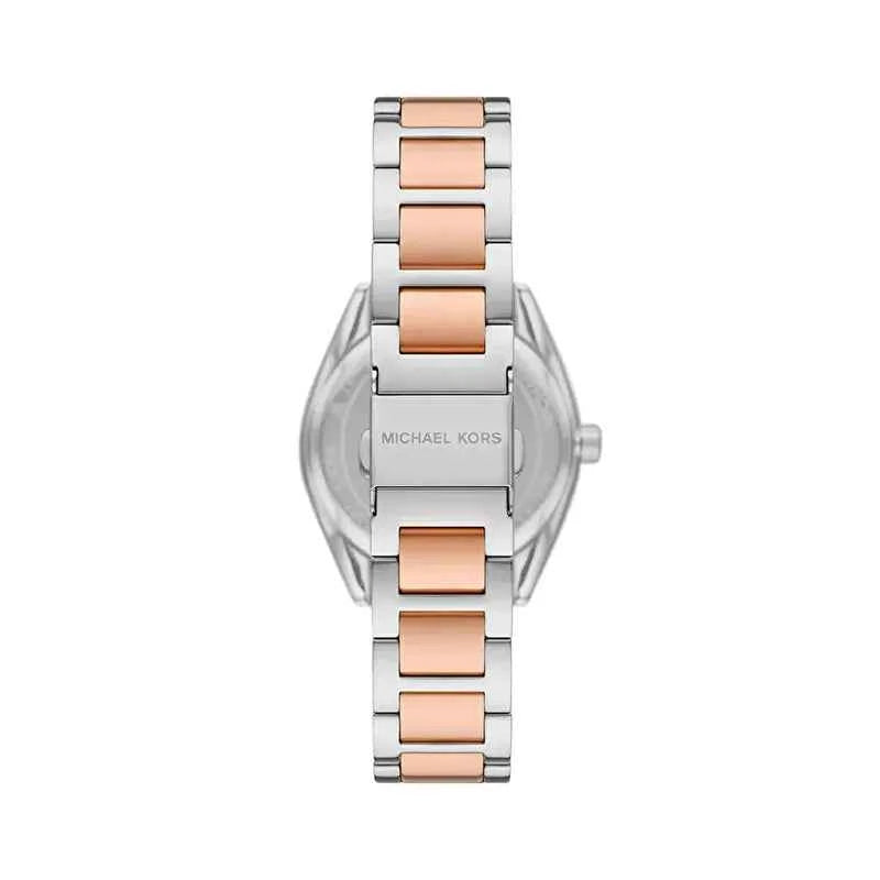 Michael Kors Janelle MK7383 Two-Tone Silver Dial Stainless Steel Watch