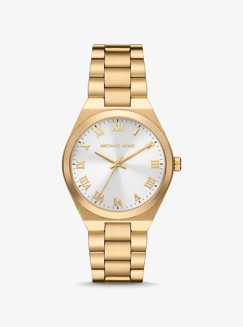 Michael Kors Lennox MK7391 Women's White Dial Gold Stainless Steel Watch