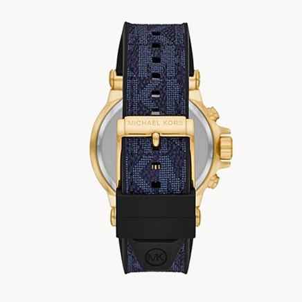 Michael Kors Dylan MK8936 Men's Blue Dial Blue Silicone Chronograph Watch