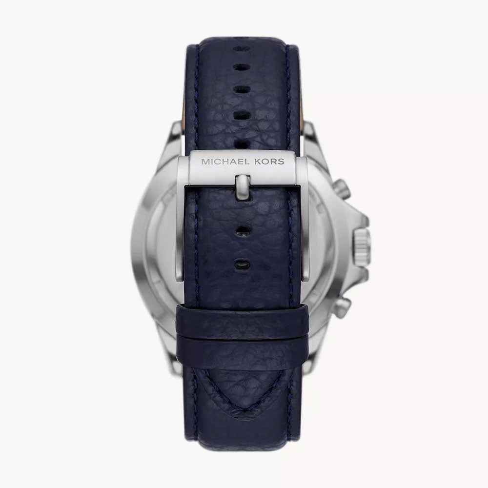 Michael Kors Everest MK9091 Men's Black Dial Blue Leather Chronograph Watch