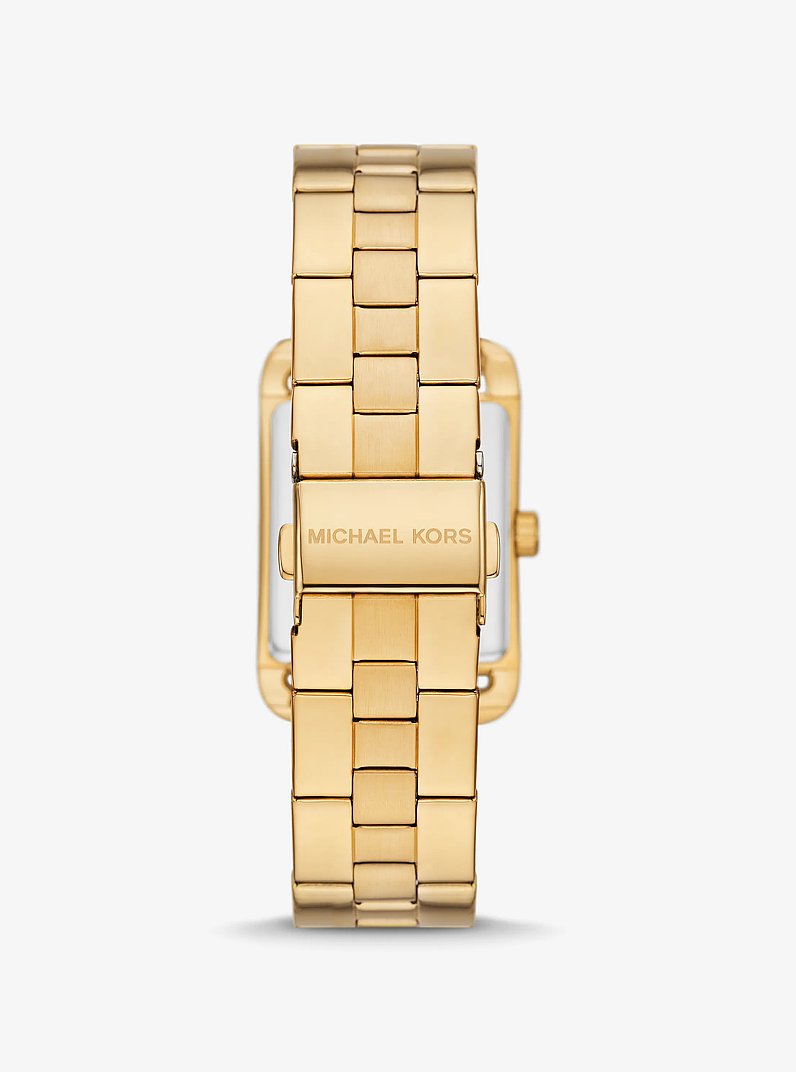 Michael Kors Monroe 27mm gold analog wristwatch