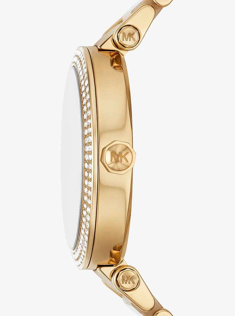 Michael Kors Parker MKO1066 Women's Gold & Acetate Watch 39mm