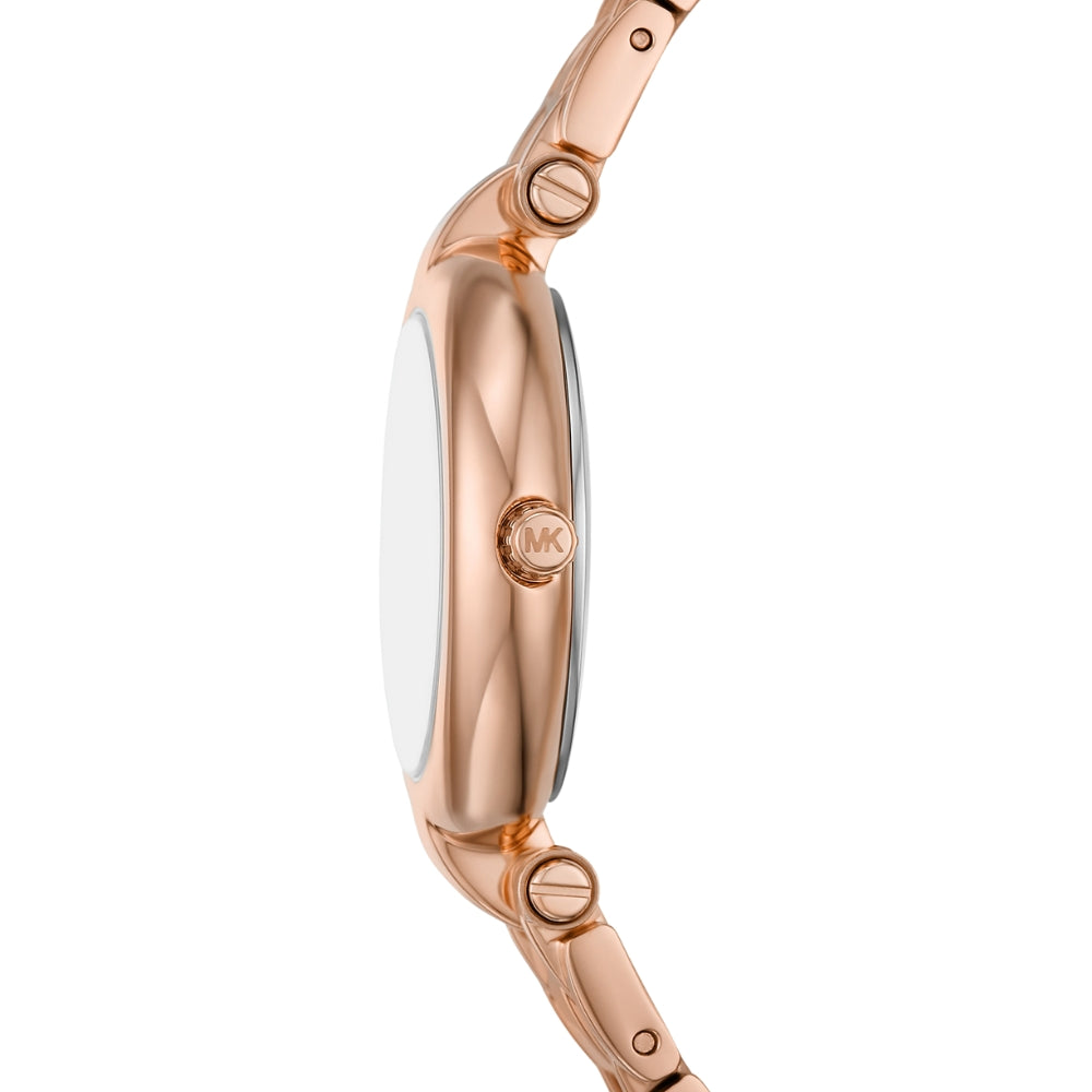 Michael Kors MKO1084 luxury women's rose gold wristwatch