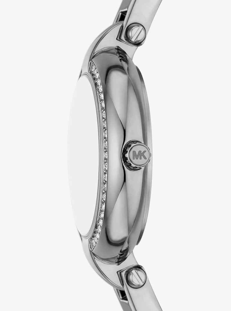 Michael Kors Laney MKO1112 Women's Silver Stainless Steel Watch 30mm