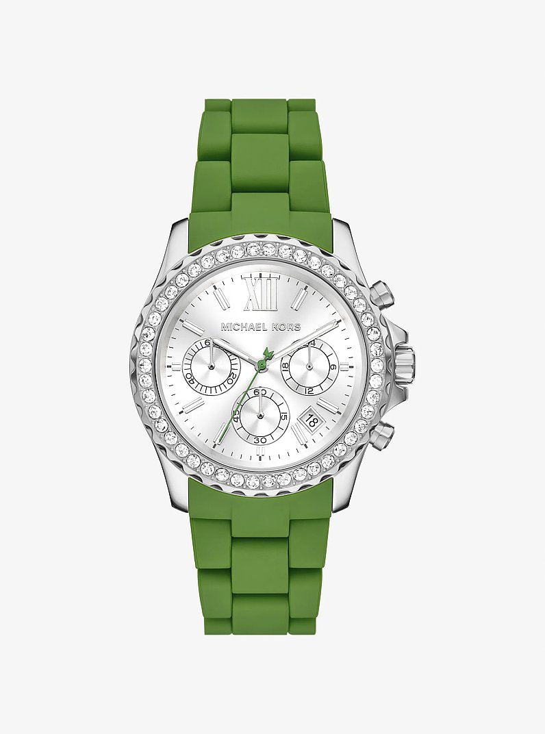 Michael Kors Everest MKO1136 women's silver stainless steel watch