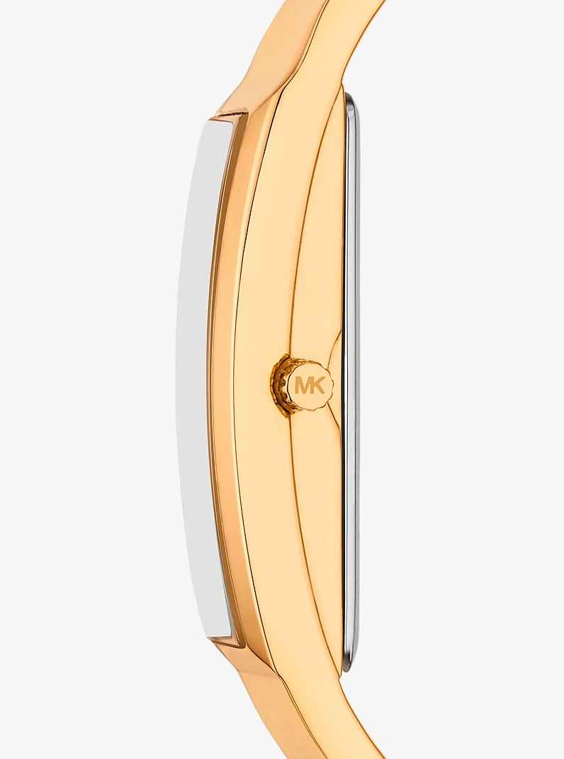 Michael Kors MKO1142 Women's Gold Stainless Steel Bangle Watch 34mm