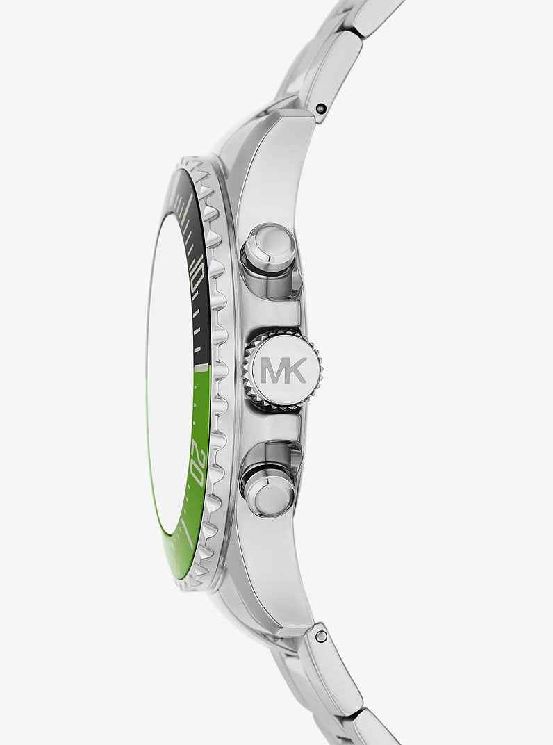Michael Kors Everest MKO1157 Men's Silver Stainless Steel Watch 45mm
