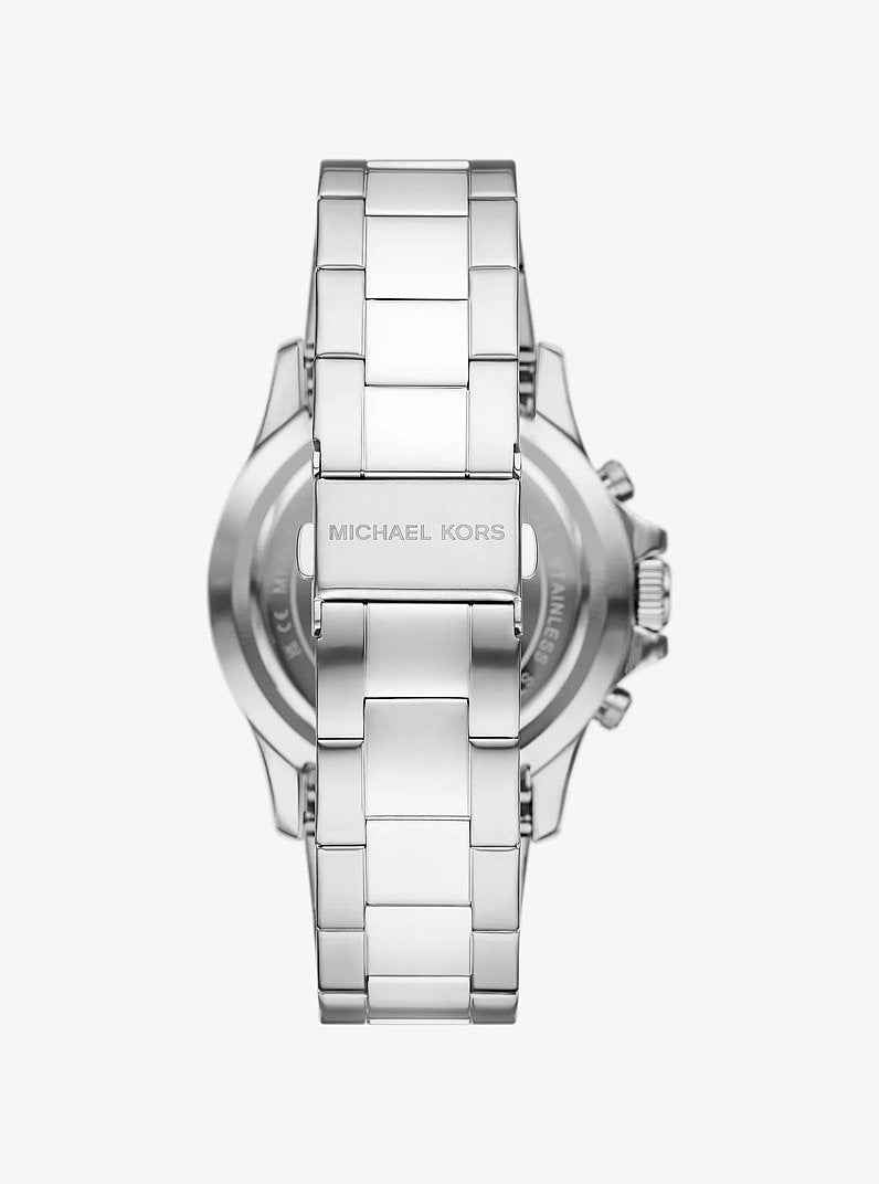 Michael Kors Everest MKO1157 Men's Silver Stainless Steel Watch 45mm