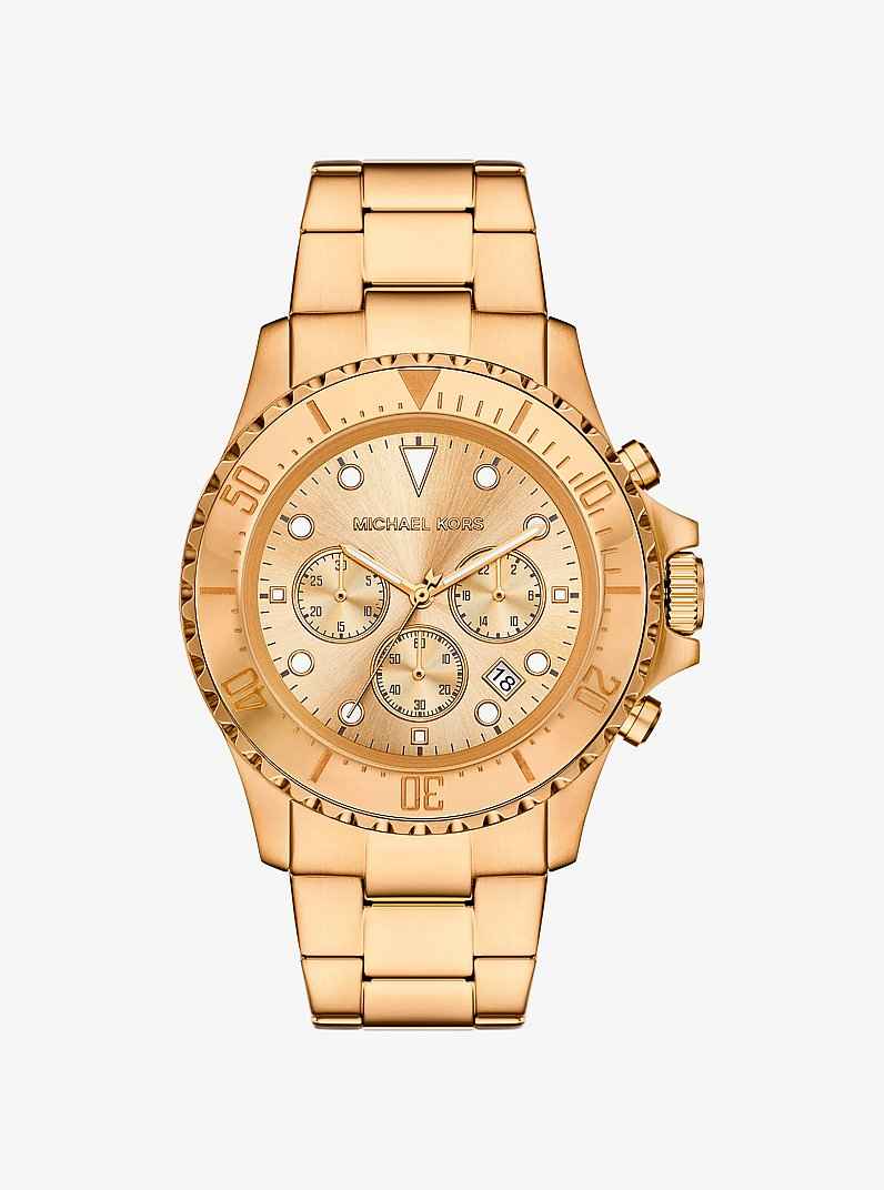 Michael Kors Everest MKO1159 Men's Gold Stainless Steel Watch 45mm