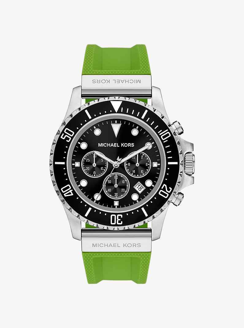 Michael Kors Everest MKO1161 Men's Silver Stainless Steel Watch 45mm