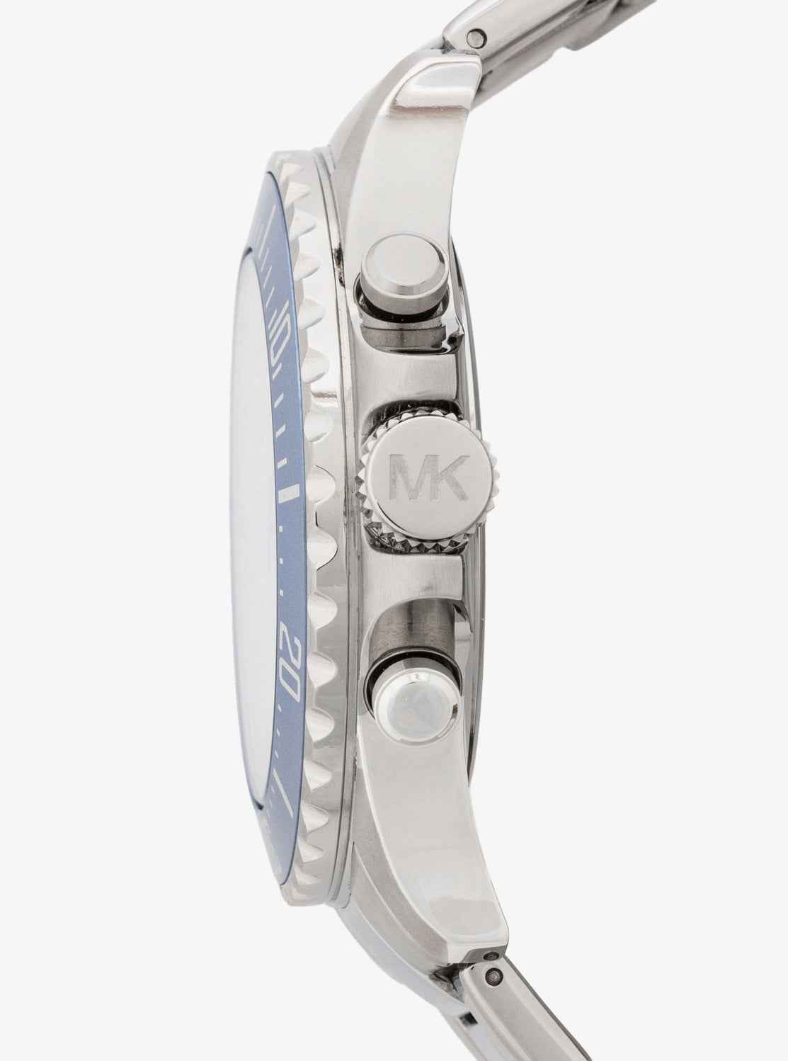 Michael Kors MKO1182 Men's Silver Stainless Steel Chronograph Watch 45mm