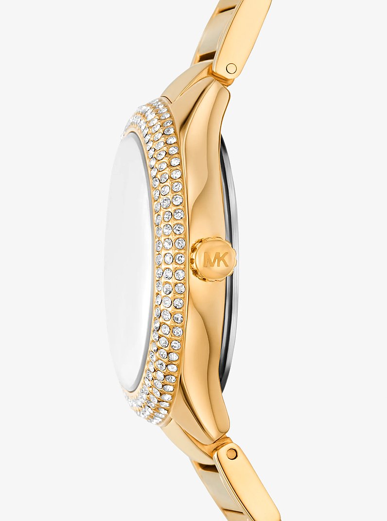 Michael Kors MKO9017 33mm gold dial bracelet watch