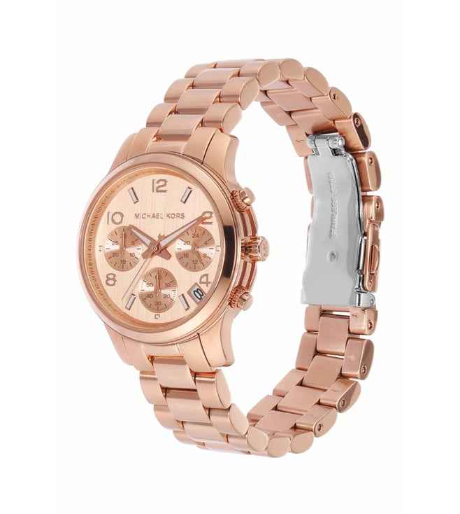 Michael Kors Runway Chronograph MK7327 Women's Rose Gold Stainless Steel Watch