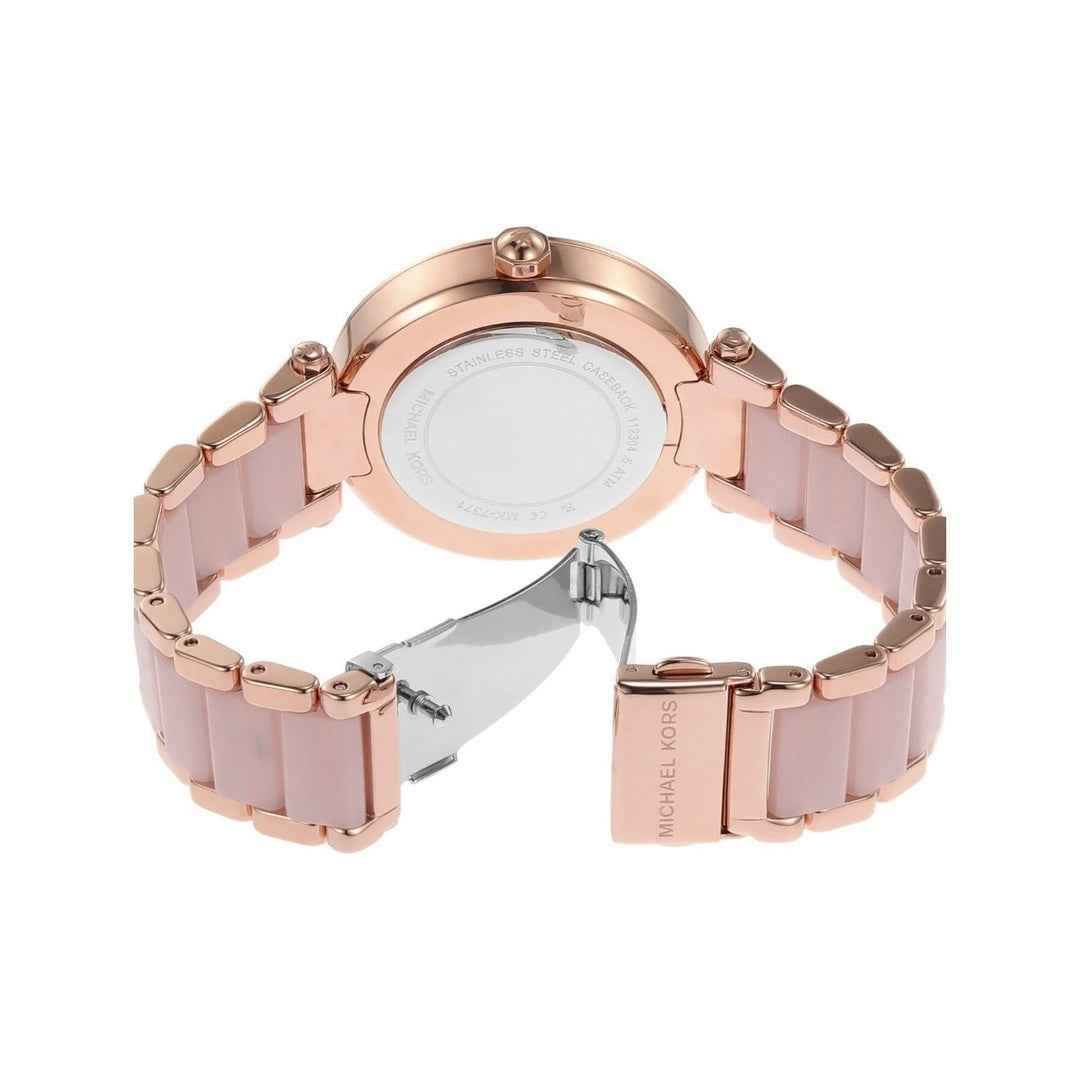 Michael Kors Women's Pink & Rose Gold Stainless Steel Watch
