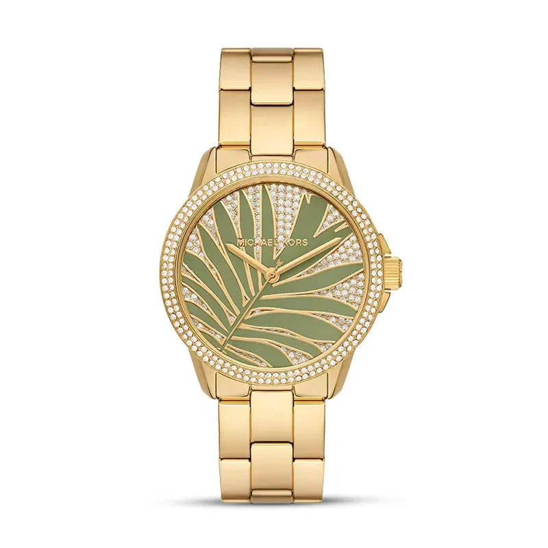 Michael Kors MKO1036 luxury gold women's wristwatch