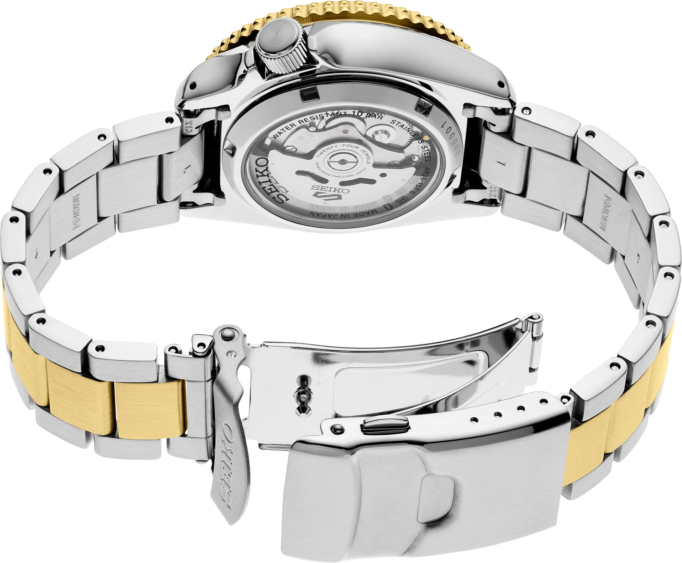 Seiko 5 Sports SRPK24 Automatic Stainless Steel Men’s Watch - Luxverse