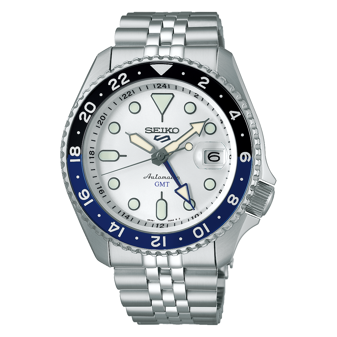 Seiko SSK033K1 Automatic GMT Stainless Steel Men’s Watch - Luxverse