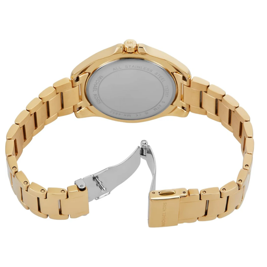 Michael Kors MK4852 black onyx dial with pavé bezel