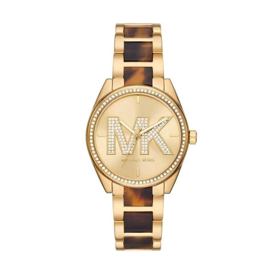Michael Kors Janelle MK4730 Women's Gold Dial Tortoise Bracelet Watch