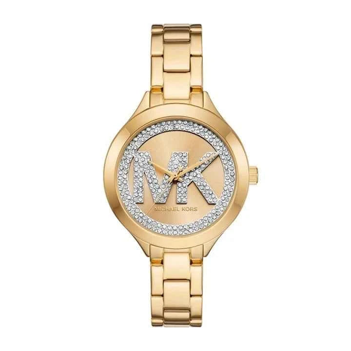 Michael Kors Aspyn MKO1106 Women's Gold Stainless Steel Pavé Watch 38mm