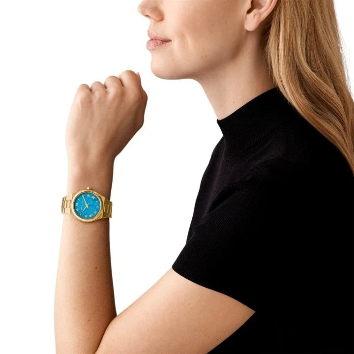 Michael Kors elegant gold crystal watch