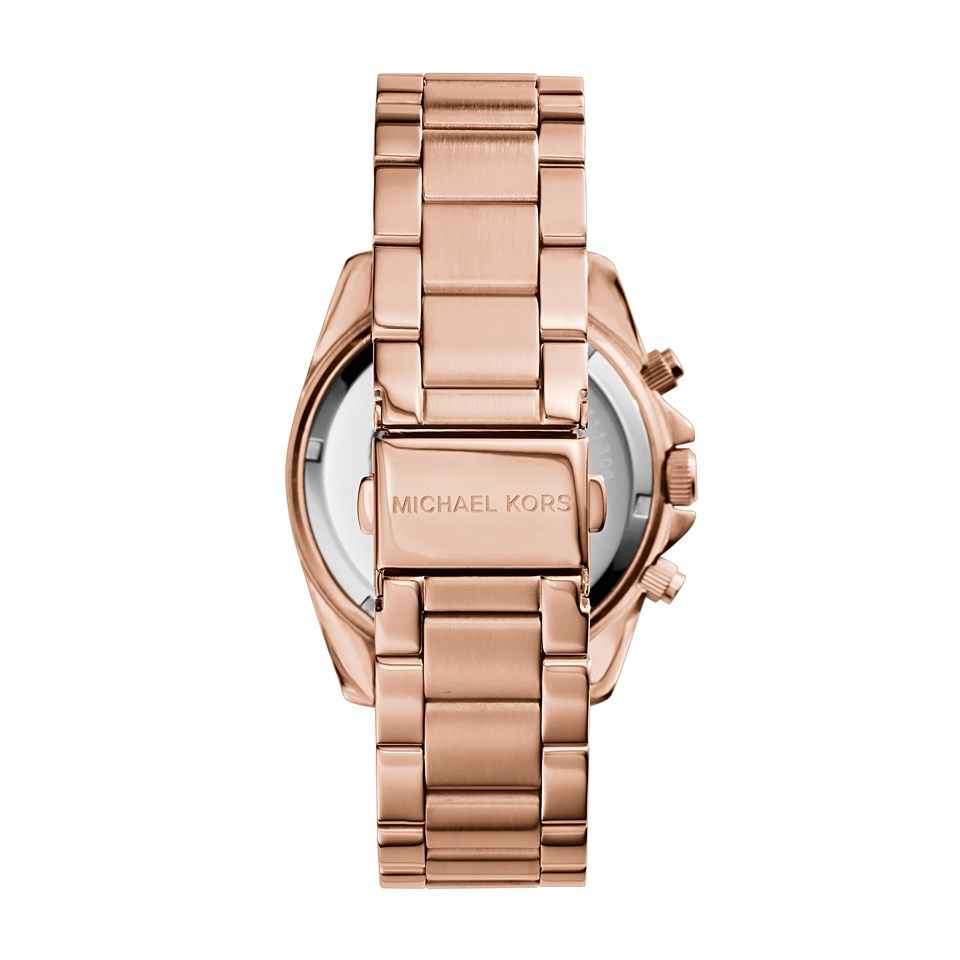 Michael Kors Camille MK7271 Women's White Dial Rose Gold Stainless Steel Chronograph Watch