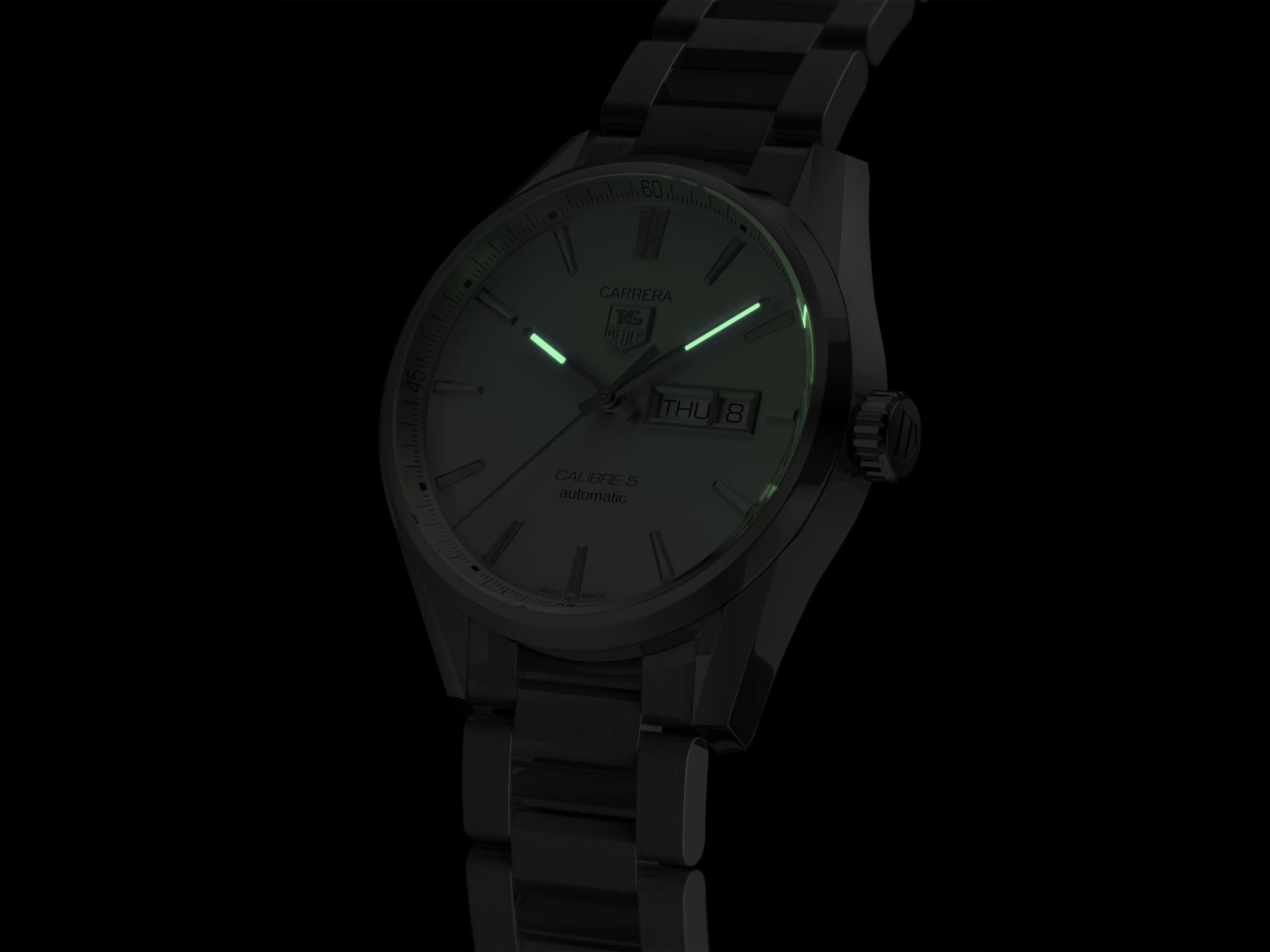 TAG Heuer WAR201B.BA0723 Carrera Automatic 41MM Stainless Steel Mens Watch - Luxverse