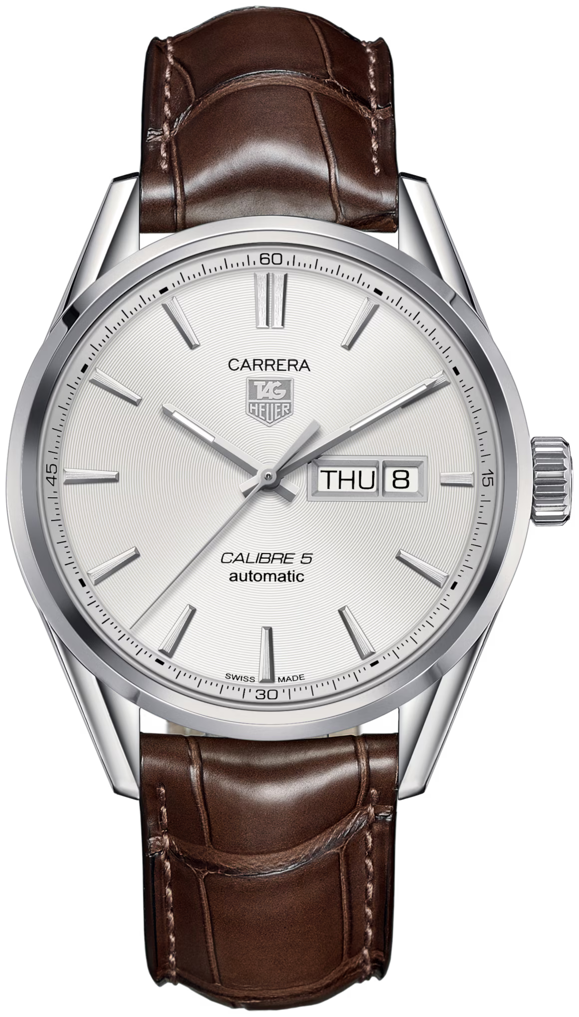 TAG Heuer WAR201B.FC6291 Brown Sheepskin Strap Mens Watch - Luxverse