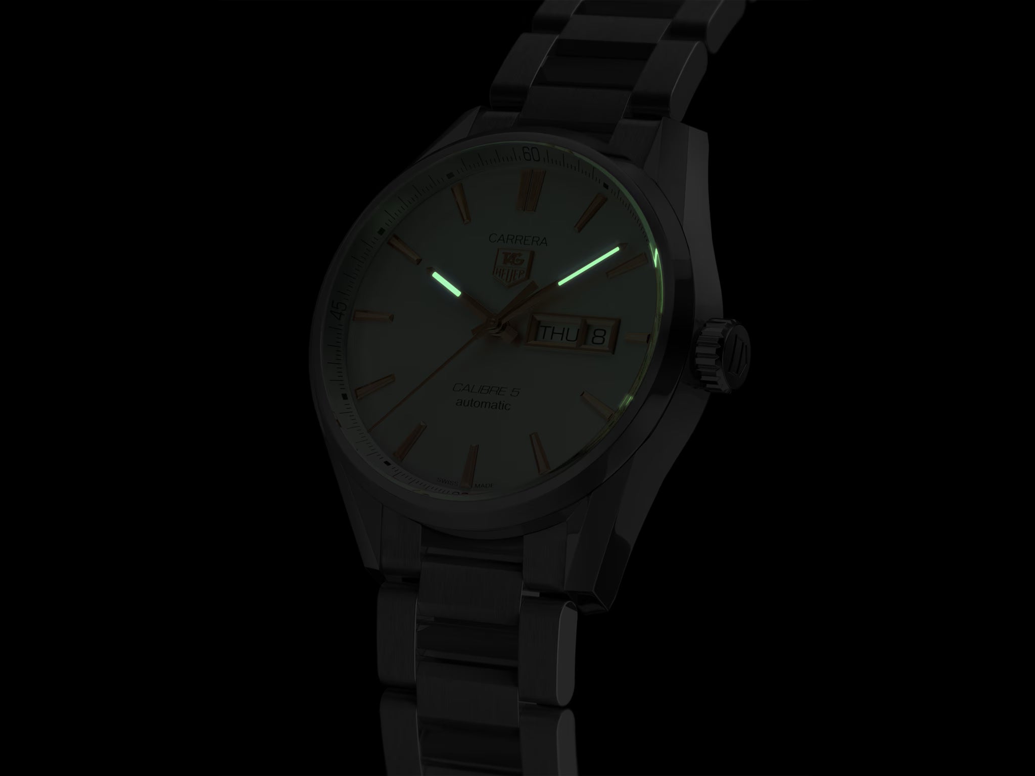 TAG Heuer WAR201D.BA0723 Carrera Calibre 5 Mens Watch - Luxverse